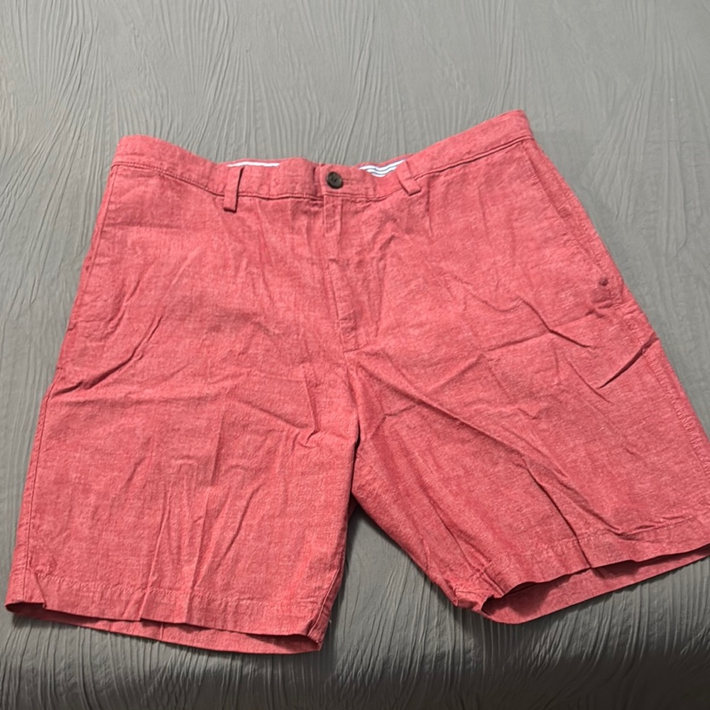 Banana Republic Red Flat Front Shorts